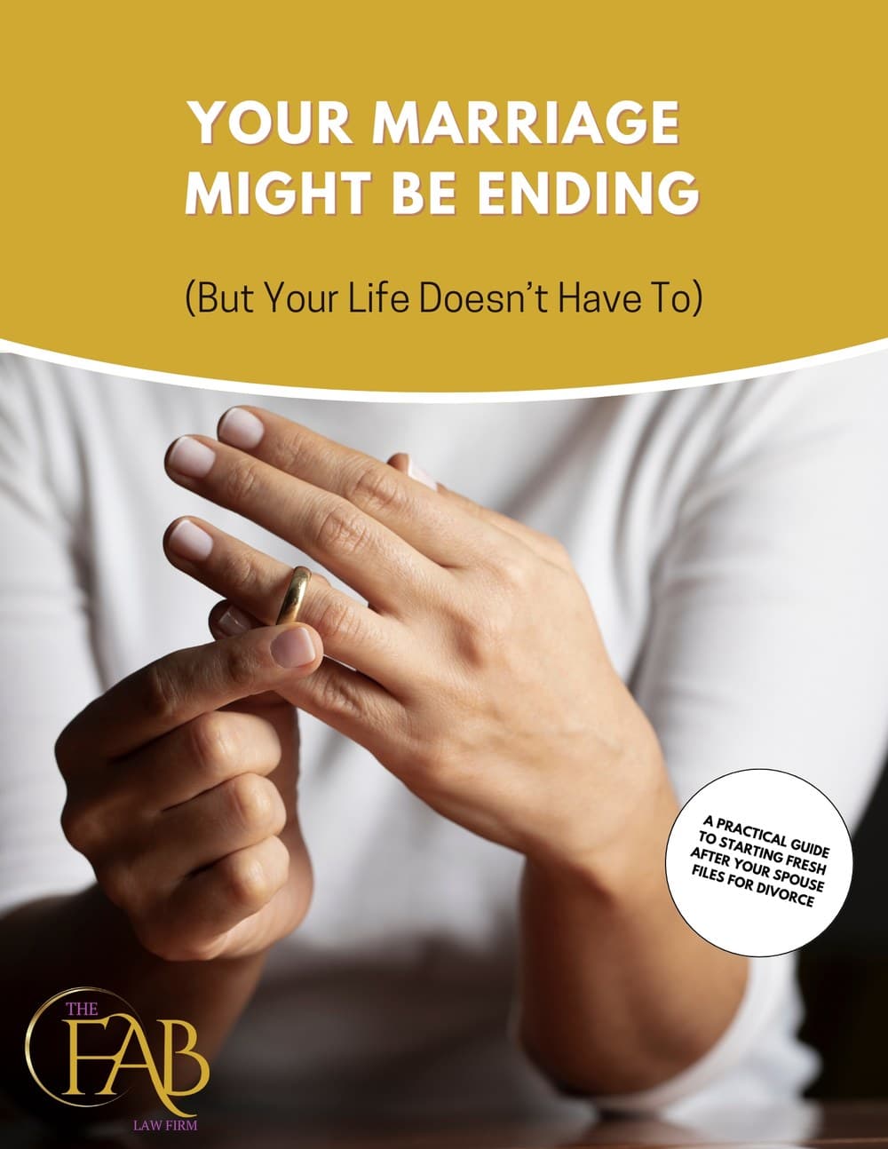 Family law lead magnet guide — divorce resource created for The Fab Law Firm
